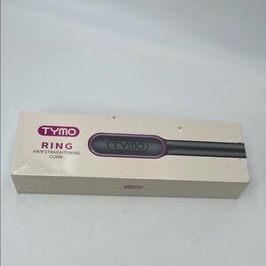 Ring Hair Straightening Comb - Black